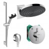 Hansgrohe PULSIFY zostava s hlavovou a ručnou sprchou, Ecosmart, batéria DuoTurn, chróm, 453581