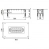 Aco ShowerDrain S+ vpust nízka k sprchovému profilu 800 až 1200, H70mm, s izolačným pásom 9010.51.21