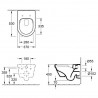 VILLEROY & BOCH Architectura závesná WC misa s DirectFlush + sedátko so SoftClose, biela s CeramicPlus, 4694HRR1