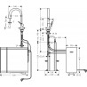 HANSGROHE Aqittura batéria drezová SodaSytem 210 1jet sBox matná čierna 76836670