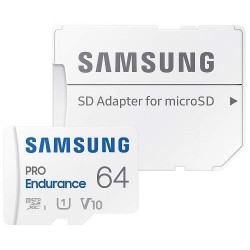 Samsung PRO Endurance micro SDXC, 64GB + SD adaptér