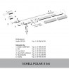 SCHELL nezámrzný ventil POLAR II Set matný chróm 039970399