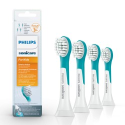 Philips Sonicare for Kids HX6034/33 Štandardná veľkosť hlavice sonickej kefky pre deti od 3 rokov, 4 ks