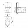 JIKA EUROLINE-N WC kombi misa zadný +sedátko H8677960007871