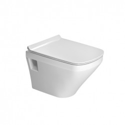 DURAVIT Dura Style Compact závesná WC misa 37 x 48 cm Rimless, biela s glazúrou Hygiene Glaze 2571092000