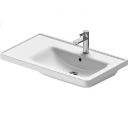 Duravit D-NEO nábytkové umývadlo 80 x 48 cm asymetrické s um. vaničkou vpravo, s prepadom, biele 2370800000