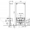 RAVAK predstenová inštalácia II/1120 pre bidet X01704