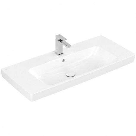 Villeroy & Boch ARCHITECTURA umývadlo 100 x 44,5 cm s otvorom na bat., s prepadom, biela C+, 4A87A5R1