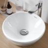 Duravit D-NEO umývadlo na dosku priemer 40 cm bez prepadu, biela s WonderGliss 23714000701