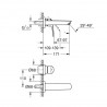 Grohe EuroSmart set 2v1, podomoietková umývadlová batéria 2-otv size-M vyloženie 171mm s podom telesom chróm 456515