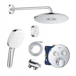 GROHE SmartControl sprchový systém s hlavovou sprchou 2jet a batériou, ručná sprcha 2jet ,hadica, drržiak, chróm, 458025