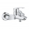 Grohe EUROSMART set 2v1, nástenná vaňová batéria so sprchovým setom 90 cm chróm, 458572