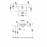 Duravit No.1 nábytkové umývadlo 450x350 mm, s prepadom, biela 07434500002