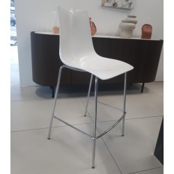 Scab ZEBRA ANTISHOCK barová stolička 2546 310 lesklá biela - ROZBALENÝ TOVAR - ROZBALENÝ TOVAR