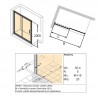 HÜPPE MyFlexGT sprchové posuvné dvere 120 cm EasyEntry, pevný segment vľavo, strieborná pololesklá, sklo číre s Anti-Plaque, 14