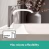 Hansgrohe Vivenis umývadlová batéria 110, EcoSmart, chróm 75022000