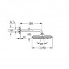 GROHE Tempesta Cube horná sprcha 1jet EcoJoy, 250 x 250 mm, so sprchovým ramenom 380 mm, matná čierna, 266872430