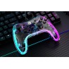 Gamepad Marvo GHOST 40, bezdrôtový, 17tl., všesmerový, priehľadný