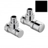 ZEHNDER Set B rohový ventil a šróbenie pre spiatočku 1/2" čierna matná 838899-0557