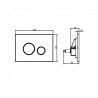 Villeroy & Boch set WC misa O.NOVO s DirectFlush, sedátko SoftClose, predstenový modul WC SANIT Ineo Plus, tlačítko čierna matn