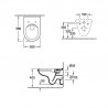 Villeroy & Boch set WC misa O.NOVO s DirectFlush, sedátko SoftClose, predstenový modul WC SANIT Ineo Plus, tlačítko biele leskl