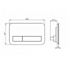 Villeroy & Boch predstenový modul ViConnect Pro S + WC misa ARCHITECTURA DirectFlush, sedátko SoftClose, tlačítko čierne sklo