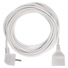 EMOS predlžovací kábel 10 m, 1 zásuvka, biely, PVC, 1,5 mm2