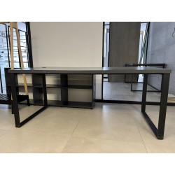 Kancelársky stôl 180 x 80 cm, antracit, STOL2PT05 - POUŽITÝ TOVAR
