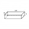 KRONZI MyVento doska pod umývadlo 120 x 8 x 50 prírodný dub Arlington MP120H3303