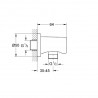 GROHE Rainshower prípojka hadice Phantom Black 22118KF0