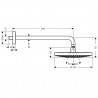 Hansgrohe Raindance Select S hlavová sprcha 240 2jet so sprchovým ramenom 390 mm chróm 26466000 - POUŽITÝ TOVAR