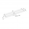 ACO sprchový žľab LH90 s horizontálnou prírubou celonerezový 64 x 885 mm, 413484
