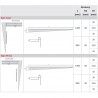 ACO ShowerStep sprchová spádová lišta ľavá 990 x 12,5 mm čierna matná 9010.91.46