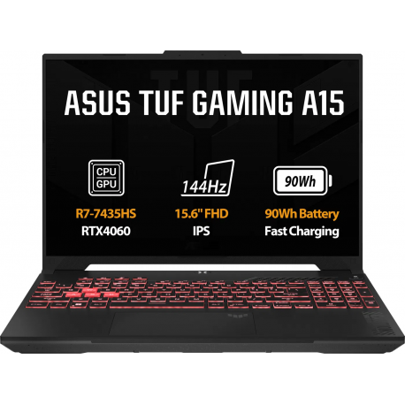 ASUS TUF Gaming A15 FA507NVR-LP148W Mecha Gray kovový