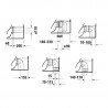 DURAVIT No.1 misa WC kombi stojaca 36,5 x 65 cm Rimless odpad Vario biela 2182090000