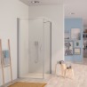 HÜPPE MyFlexPT krídlové dvere 100 cm strieborná lesklá, číre sklo s AntiPlaque, 131104092322 - ROZBALENÝ TOVAR