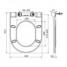 RAVAK Chrome WC sedátko Uni Slim so SoftClose biele X01550