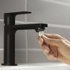 Hansgrohe Rebris E umývadlová batéria 110, CoolStart, matná čierna, 72560670