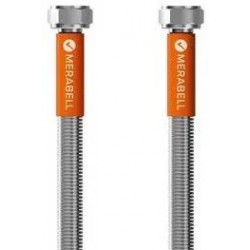 Merabell hadica na pripojenie vody toaletná MERABELL EN10380 Aqua Profi G3/8"- G3/8" - 500 mm s ochranným opláštením