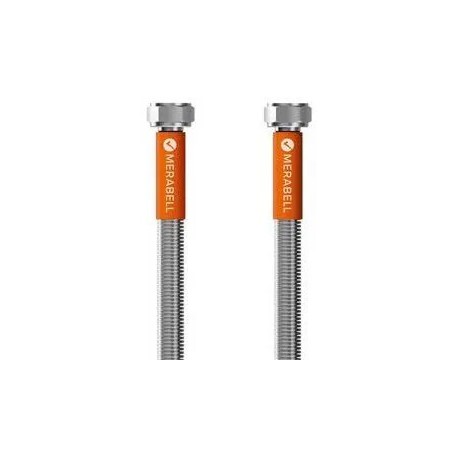 Merabell hadica na pripojenie vody toaletná MERABELL EN10380 Aqua Profi G3/8"- G3/8" - 500 mm s ochranným opláštením