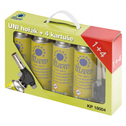 MEVA UNI 1,6kW+4kartuše horák plynový