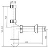 SANITumývadlový sifón 5/4´´ x 40 biela vyloženie 235 mm, 31.005.00..0000 SANITumývadlový sifón 5/4´´ x 40 biela vyloženie 235 mm, 31.005.00..0000