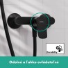 Hansgrohe Logis páková sprchová batéria na stenu matná čierna 71600670 - ROZBALENÝ TOVAR