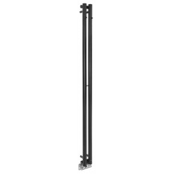 SAPHO PILON radiátor 122x1800mm, so 2 háčikmi, čierna matná IZ124T