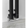 SAPHO PILON radiátor 122x1800mm, so 2 háčikmi, čierna matná IZ124T