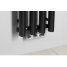 SAPHO PILON radiátor 270x1800mm, so 4 háčikmi, čierna matná IZ122T