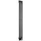 SAPHO PILON radiátor 196x1800mm, so 3 háčikmi, čierna matná IZ128T