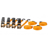 STREND PRO TRS-718 s račňou 25 mm L-4,5 m max. 500 kg 4 ks popruh upínací