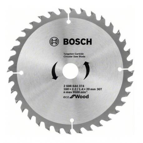 BOSCH 160x2,2x20/16 36z EcoWood kotúč pílový BOSCH 160x2,2x20/16 36z EcoWood kotúč pílový