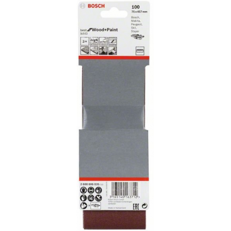 BOSCH 75x457 100z pás brúsny BOSCH 75x457 100z pás brúsny